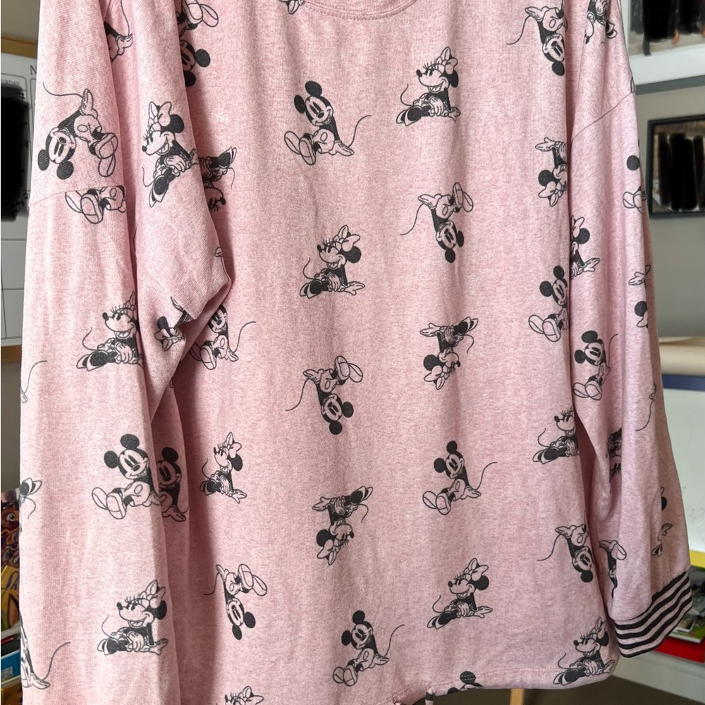 Disney Pink and Black pj set